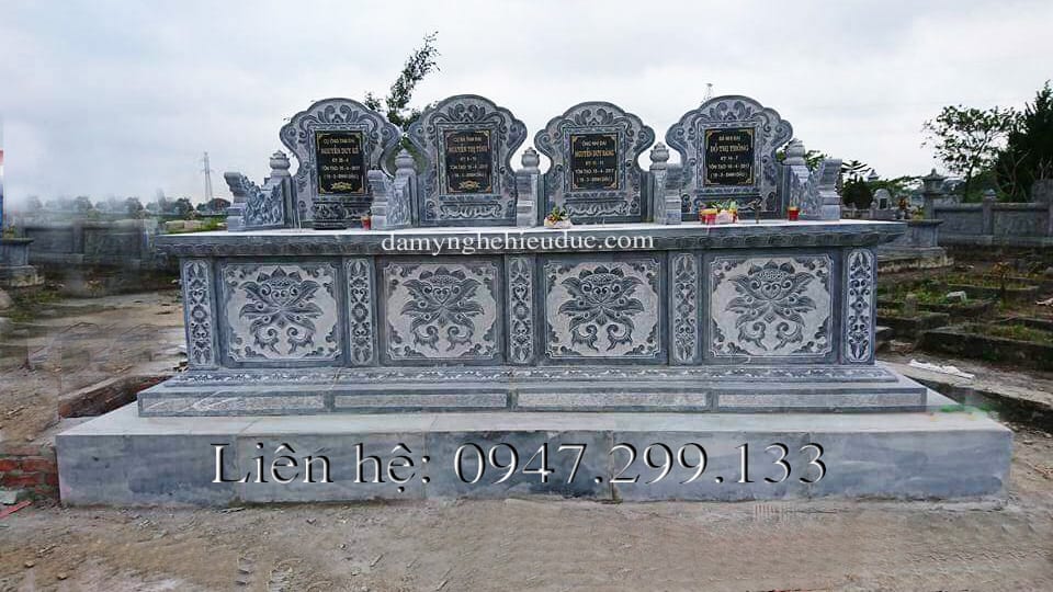Tổng hợp những mẫu Mộ đá đẹp nhất Việt Nam - Cập nhật thường xuyên 5 Mẫu mộ đá không mái đẹp, chuẩn phong thủy, mộ 4 dành cho những tình cảm khăng khít MKM004
