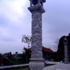 Mẫu cột đá chuẩn phong thủy, điêu khắc sắc nét - CD002