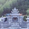 Mẫu Lăng thờ đá đẹp, chuẩn phong thủy - LTD017