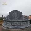 Mộ đá tròn đẹp - Thiết kế chuẩn phong thủy MT009