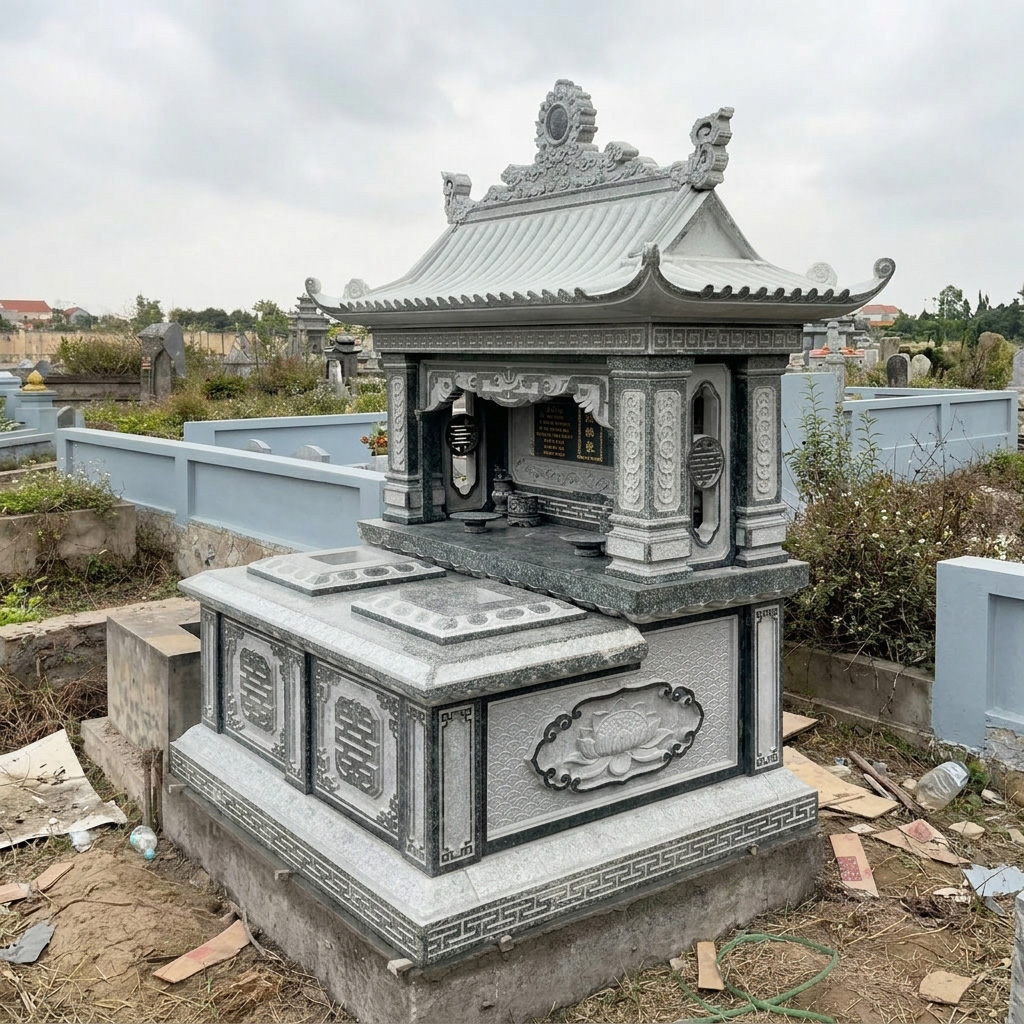 Mộ đá đôi nguyên khối